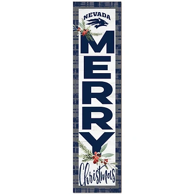 Nevada Wolf Pack 12'' x 48'' Outdoor Christmas Leaner