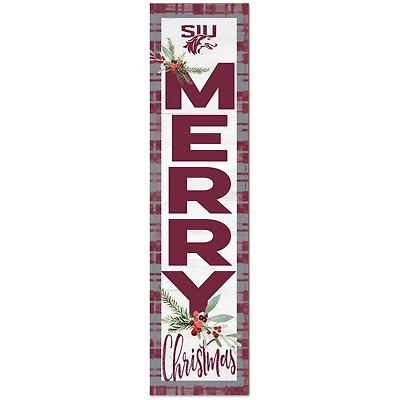 Southern Illinois Salukis 12'' x 48'' Outdoor Christmas Leaner