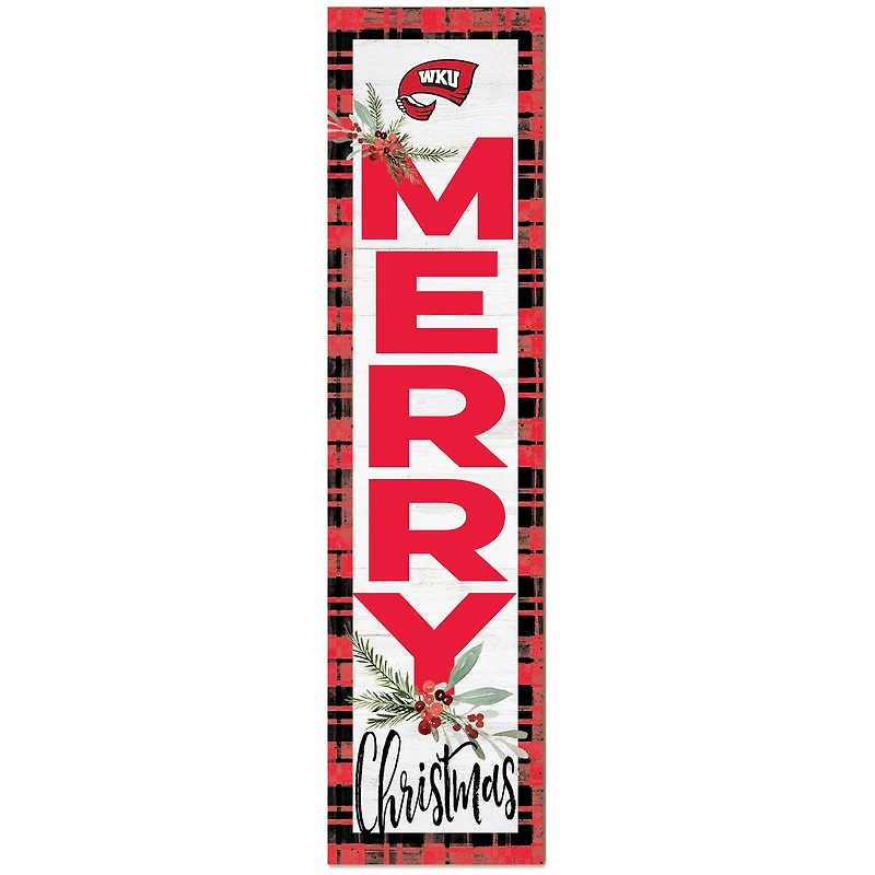 Western Kentucky Hilltoppers 12'' x 48'' Outdoor Christmas Leaner