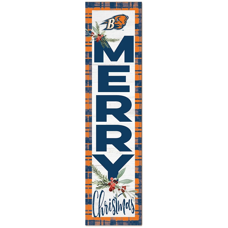 Bucknell Bison 12'' x 48'' Outdoor Christmas Leaner