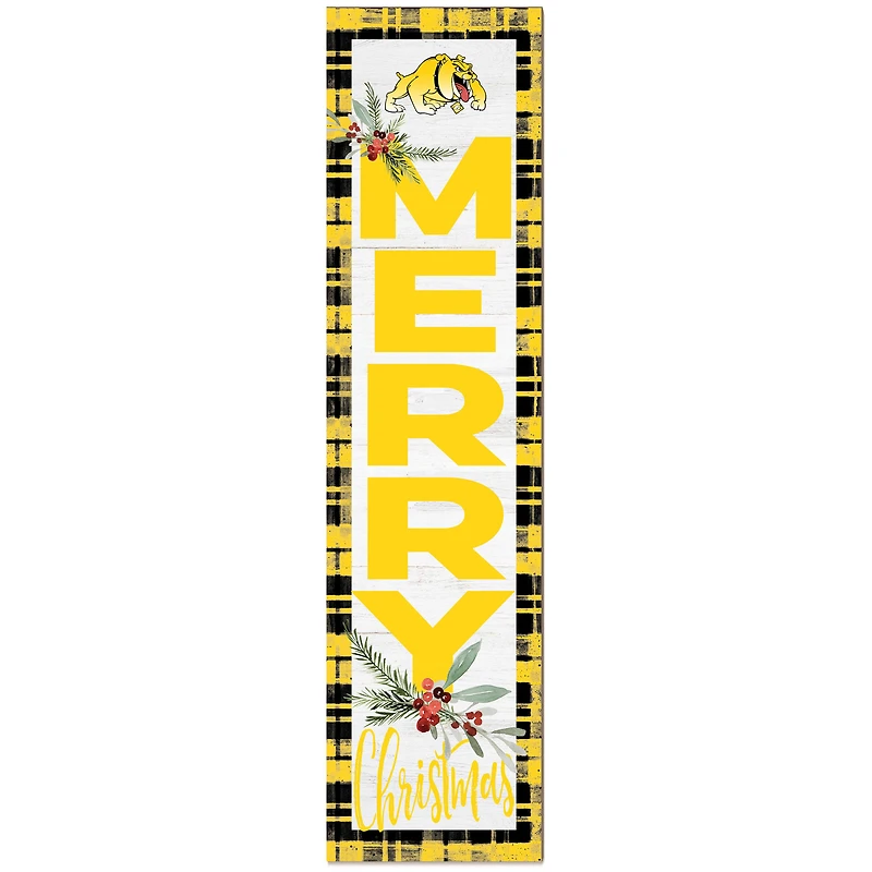 Bowie State Bulldogs 12'' x 48'' Outdoor Christmas Leaner