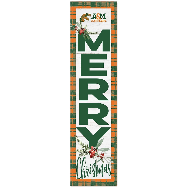 Florida A&M Rattlers 12'' x 48'' Outdoor Christmas Leaner