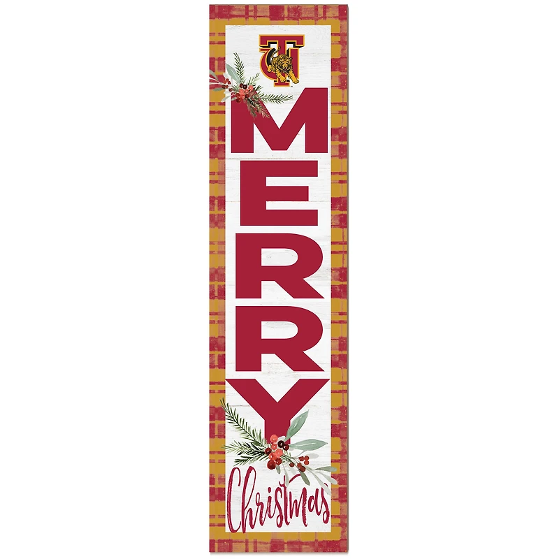 Tuskegee Golden Tigers 12'' x 48'' Outdoor Christmas Leaner