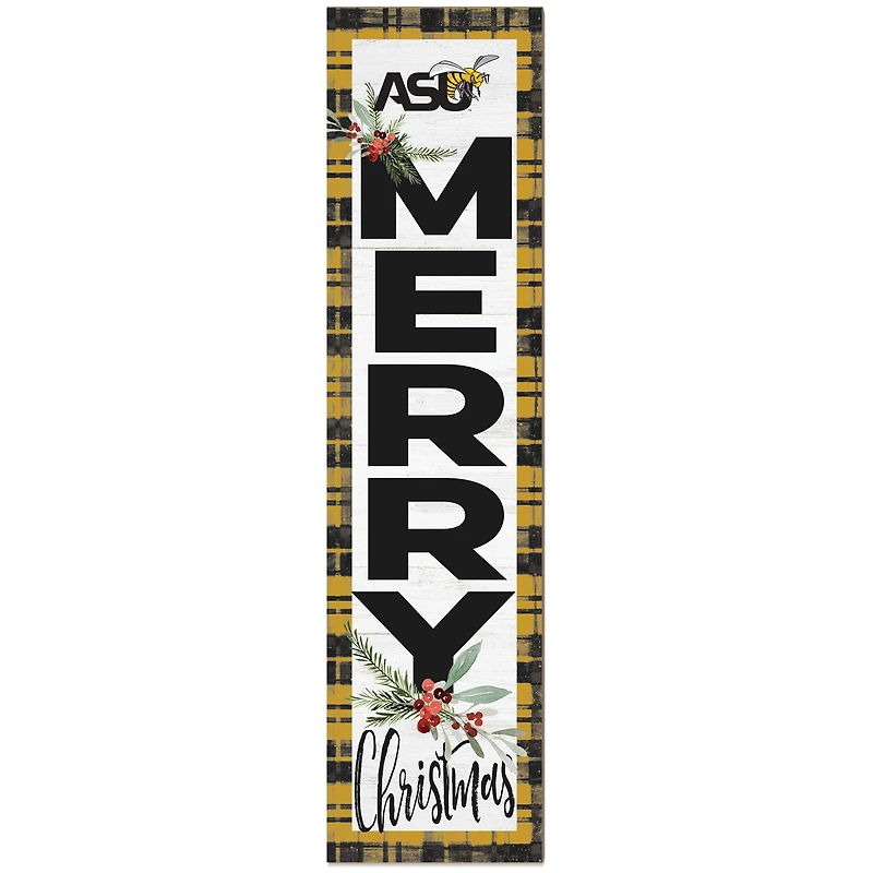 Alabama State Hornets 12'' x 48'' Outdoor Christmas Leaner