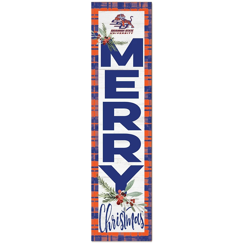 Savannah State Tigers 12'' x 48'' Outdoor Christmas Leaner