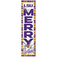 LSU Tigers 12'' x 48'' Outdoor Christmas Leaner