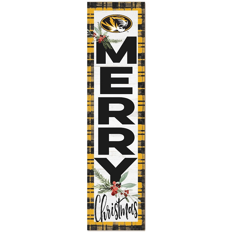 Missouri Tigers 12'' x 48'' Outdoor Christmas Leaner