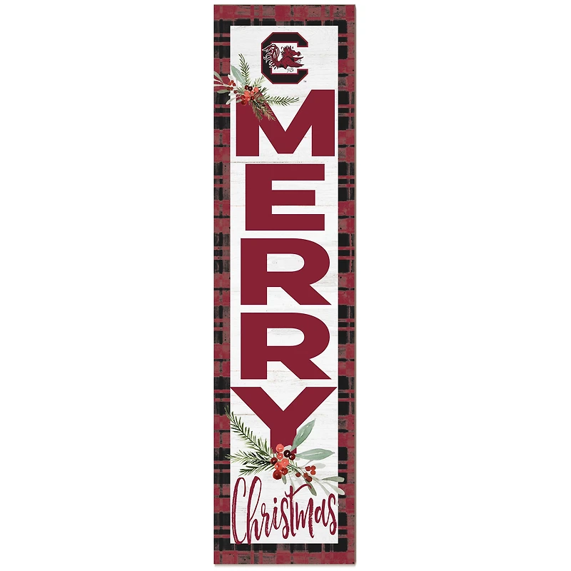 South Carolina Gamecocks 12'' x 48'' Outdoor Christmas Leaner