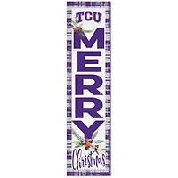 TCU Horned Frogs 12'' x 48'' Outdoor Christmas Leaner