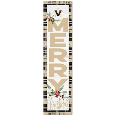 Vanderbilt Commodores 12'' x 48'' Outdoor Christmas Leaner