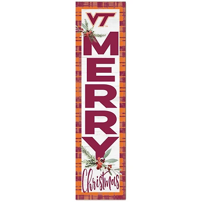Virginia Tech Hokies 12'' x 48'' Outdoor Christmas Leaner