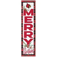 Louisville Cardinals 12'' x 48'' Outdoor Christmas Leaner