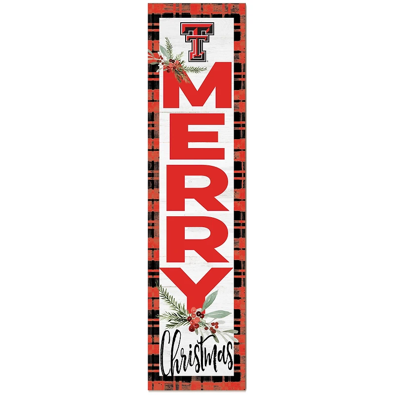 Texas Tech Red Raiders 12'' x 48'' Outdoor Christmas Leaner