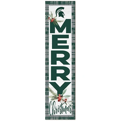 Michigan State Spartans 12'' x 48'' Outdoor Christmas Leaner