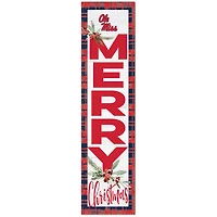 Ole Miss Rebels 12'' x 48'' Outdoor Christmas Leaner