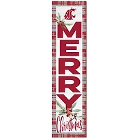 Washington State Cougars 12'' x 48'' Outdoor Christmas Leaner