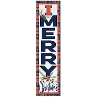 Illinois Fighting Illini 12'' x 48'' Outdoor Christmas Leaner