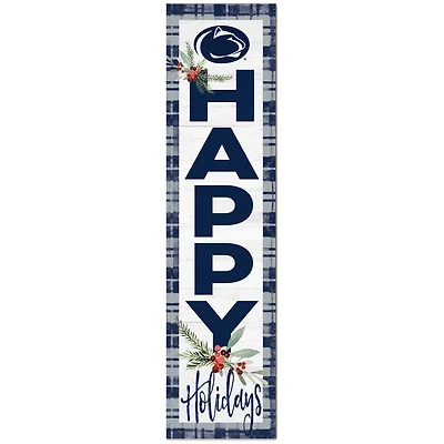 Penn State Nittany Lions 12'' x 48'' Happy Holidays Outdoor Leaner