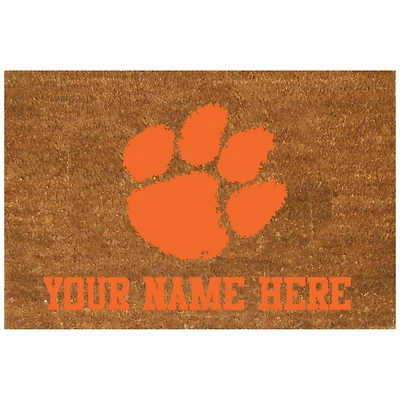 Clemson Tigers 19.5'' x 29.5'' Personalized Door Mat