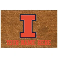 Illinois Fighting Illini 19.5'' x 29.5'' Personalized Door Mat