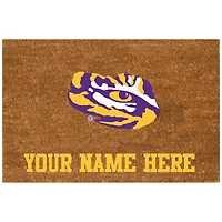 LSU Tigers 19.5'' x 29.5'' Personalized Door Mat
