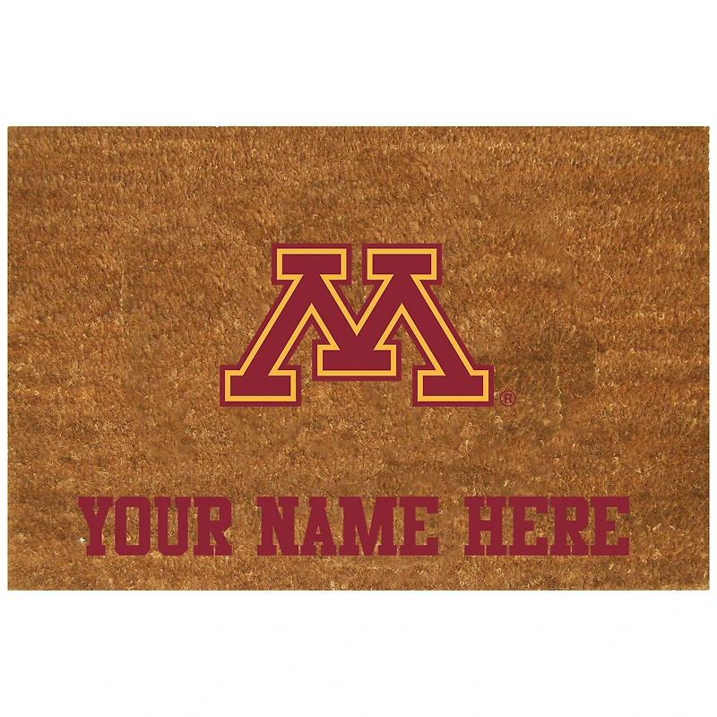 Minnesota Golden Gophers 19.5'' x 29.5'' Personalized Door Mat