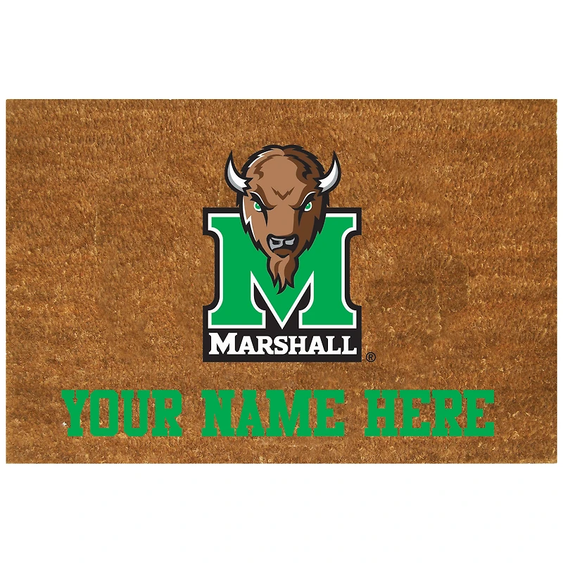 Marshall Thundering Herd 19.5'' x 29.5'' Personalized Door Mat