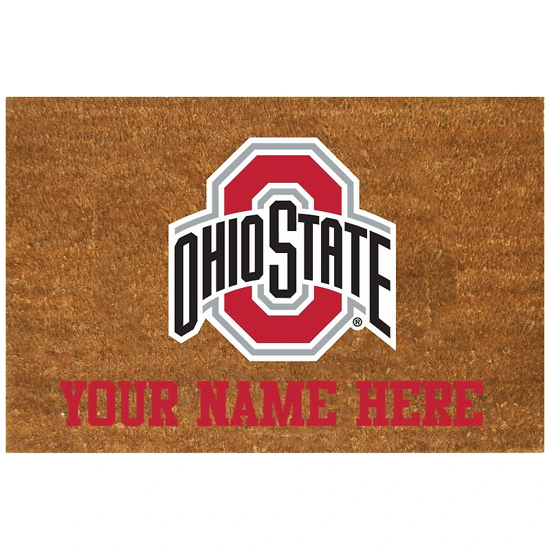 Ohio State Buckeyes 19.5'' x 29.5'' Personalized Door Mat