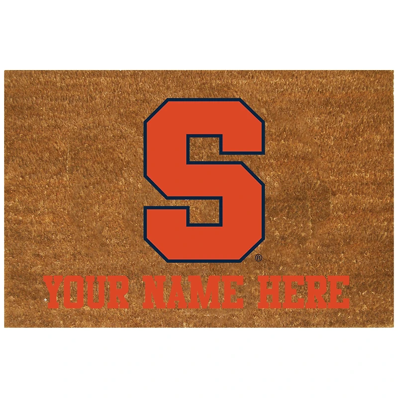 Syracuse Orange 19.5'' x 29.5'' Personalized Door Mat
