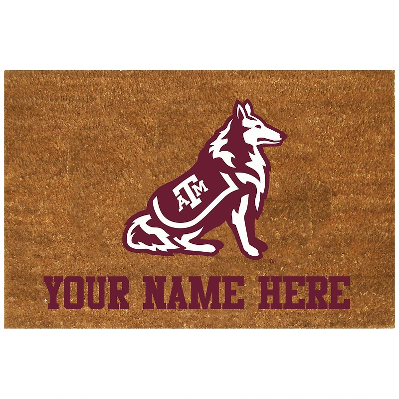 Texas A&M Aggies 19.5'' x 29.5'' Personalized Door Mat