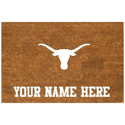 Texas Longhorns 19.5'' x 29.5'' Personalized Door Mat
