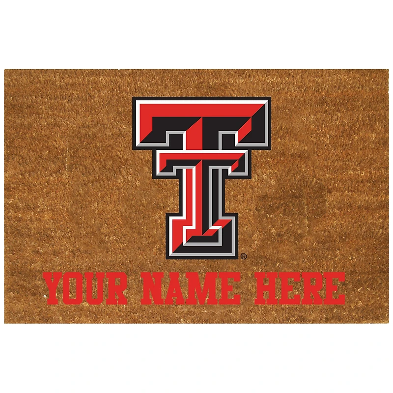 Texas Tech Red Raiders 19.5'' x 29.5'' Personalized Door Mat