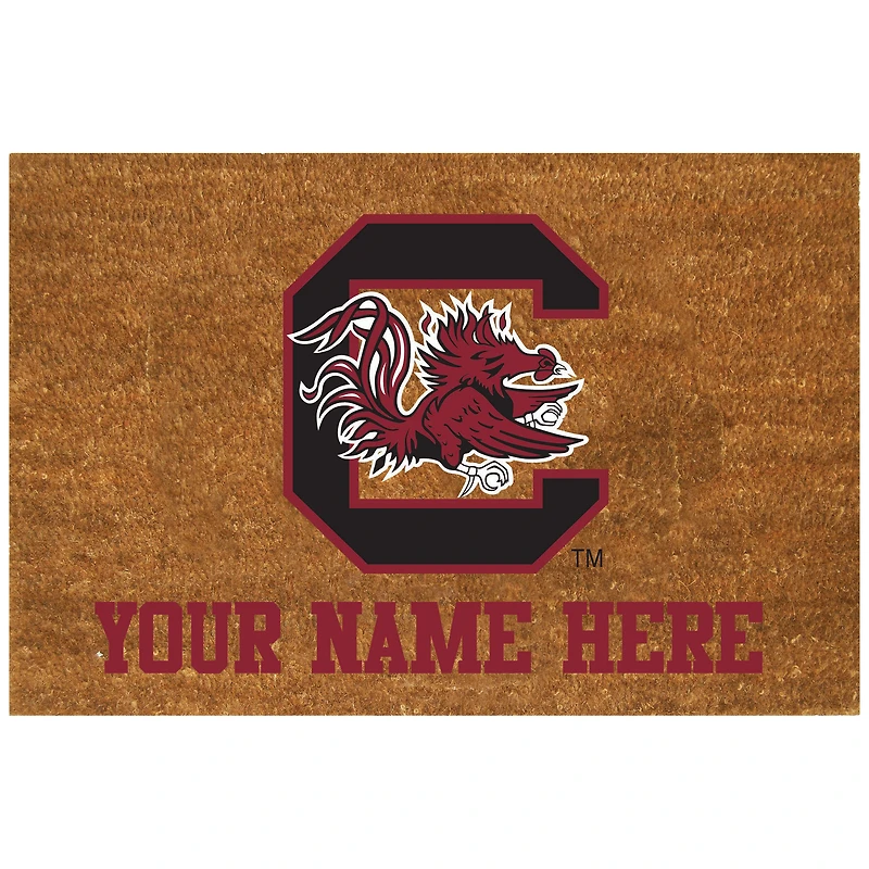 South Carolina Gamecocks 19.5'' x 29.5'' Personalized Door Mat