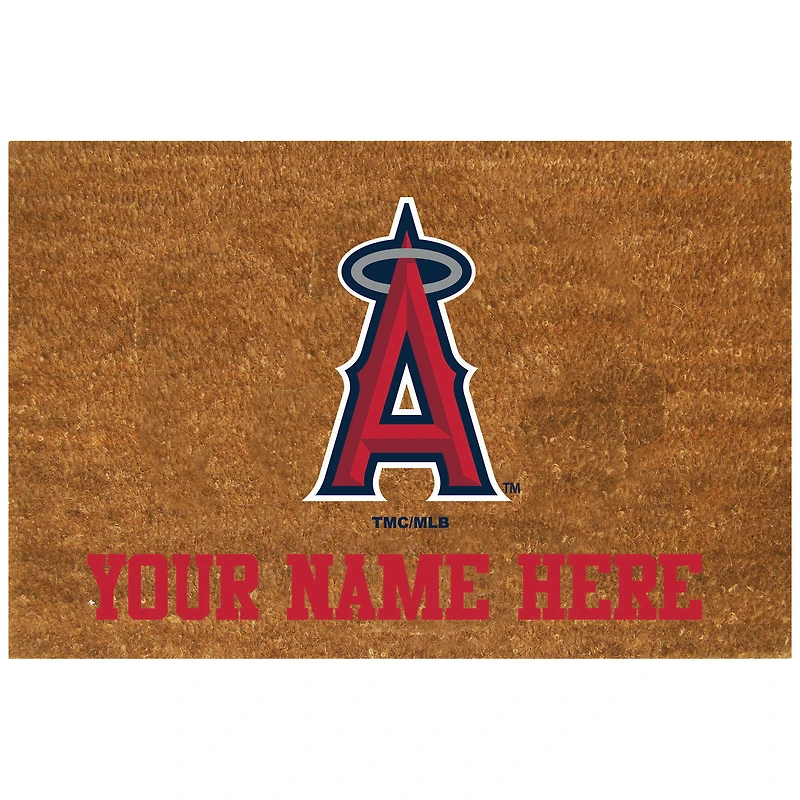 Los Angeles Angels 19.5'' x 29.5'' Personalized Door Mat
