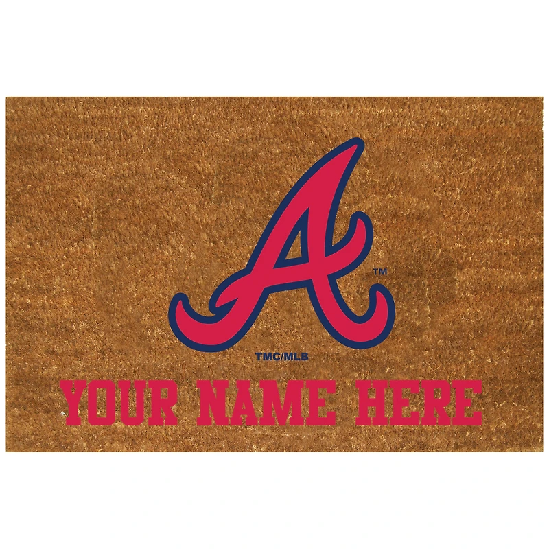 Atlanta Braves 19.5'' x 29.5'' Personalized Door Mat