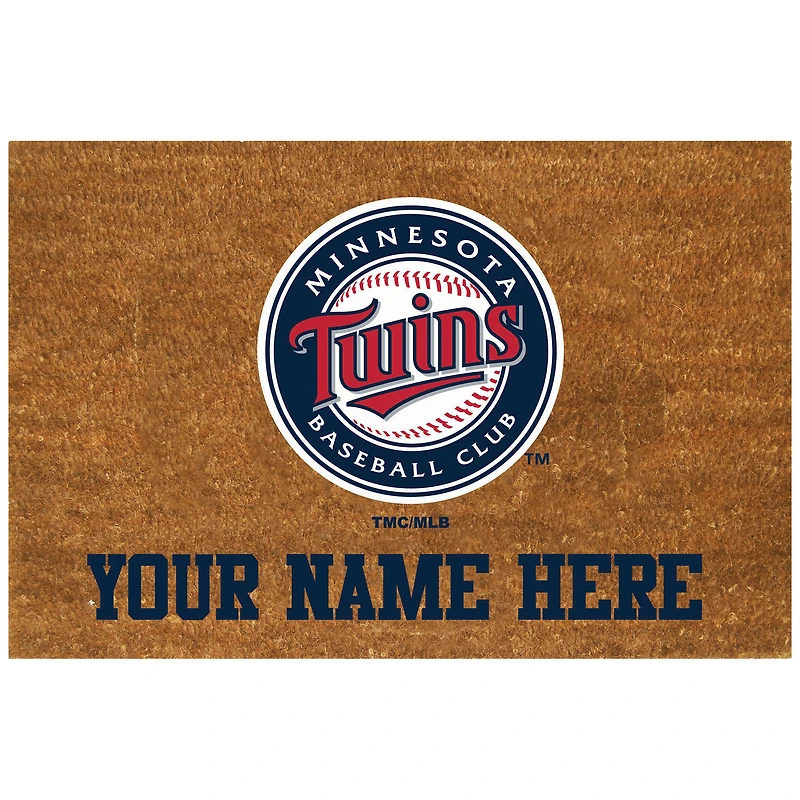 Minnesota Twins 19.5'' x 29.5'' Personalized Door Mat