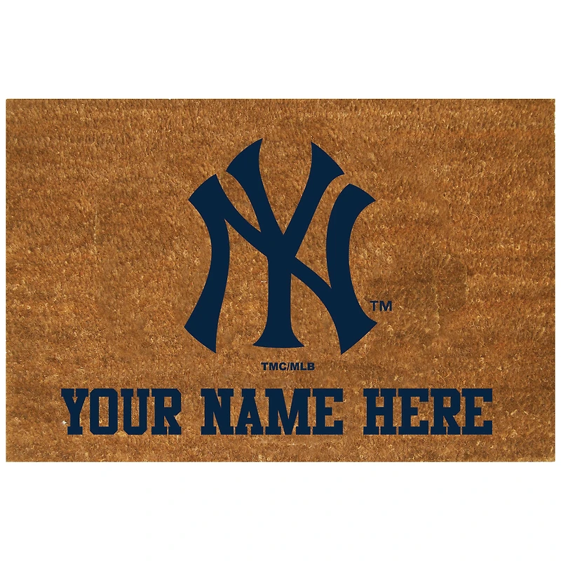 New York Yankees 19.5'' x 29.5'' Personalized Door Mat