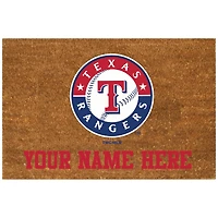 Texas Rangers 19.5'' x 29.5'' Personalized Door Mat