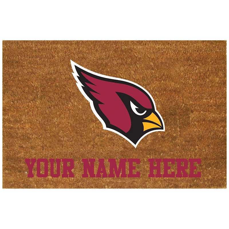 Arizona Cardinals 19.5'' x 29.5'' Personalized Door Mat