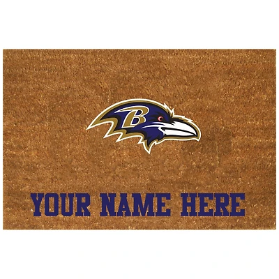 Baltimore Ravens 19.5'' x 29.5'' Personalized Door Mat
