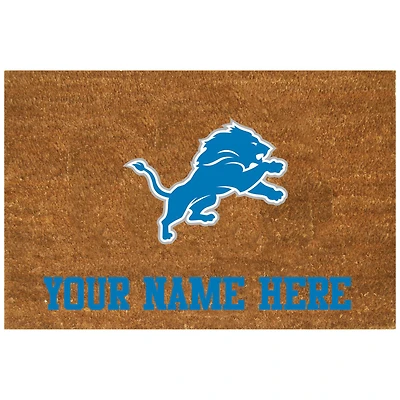 Detroit Lions 19.5'' x 29.5'' Personalized Door Mat
