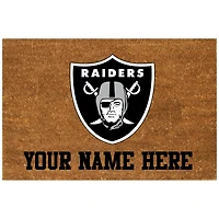 Las Vegas Raiders 19.5'' x 29.5'' Personalized Door Mat