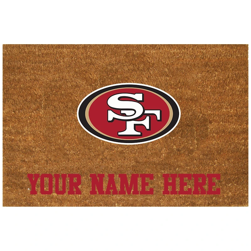 San Francisco 49ers 19.5'' x 29.5'' Personalized Door Mat