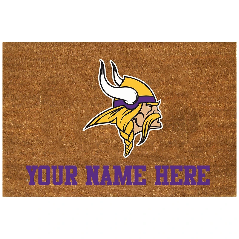 Minnesota Vikings 19.5'' x 29.5'' Personalized Door Mat