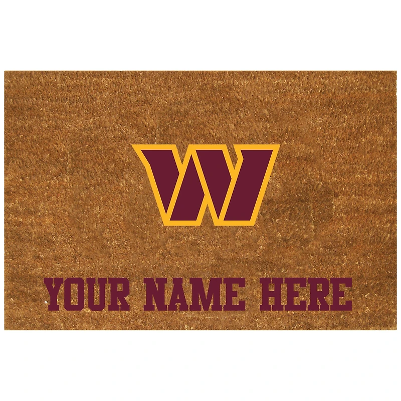 Washington Commanders 19.5'' x 29.5'' Personalized Door Mat