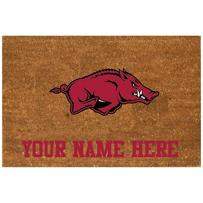 Arkansas Razorbacks 23'' x 35'' Personalized Door Mat