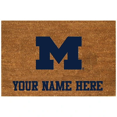 Michigan Wolverines 23'' x 35'' Personalized Door Mat