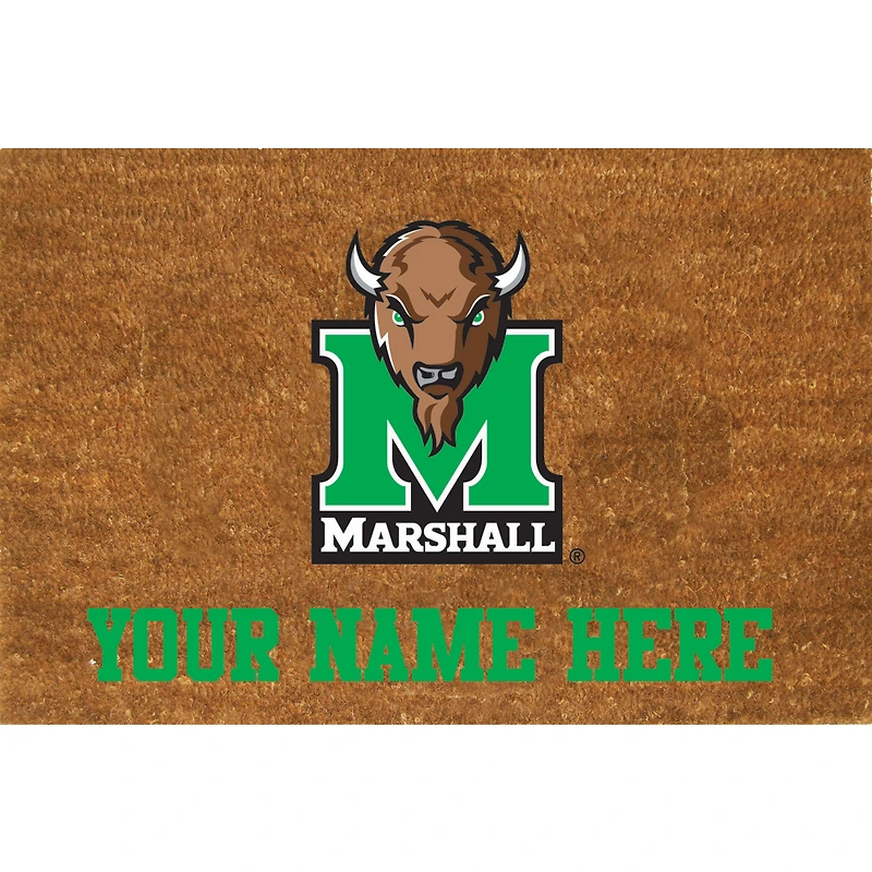 Marshall Thundering Herd 23'' x 35'' Personalized Door Mat