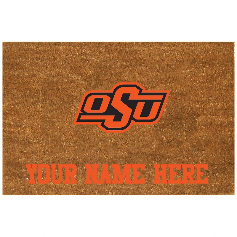 Oklahoma State Cowboys 23'' x 35'' Personalized Door Mat
