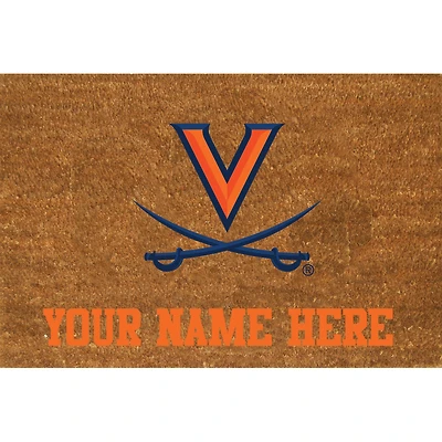 Virginia Cavaliers 23'' x 35'' Personalized Door Mat